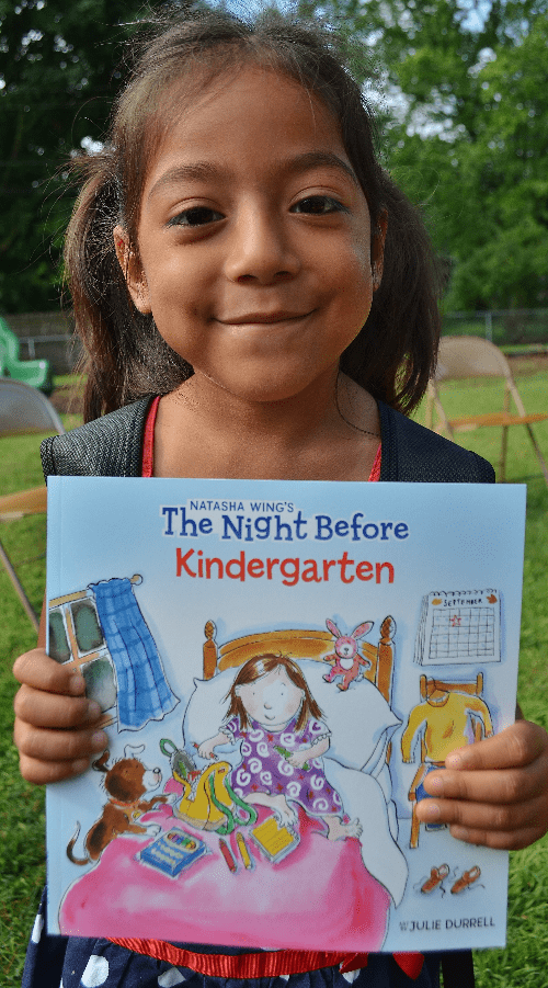 Girl with The Night Before Kindergarten
